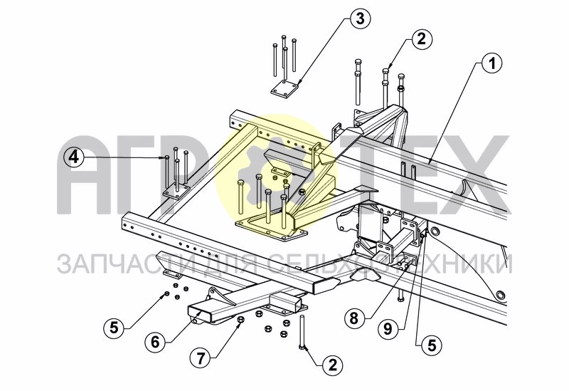 Чертеж STUBBLING BEAM WELDED CTS 3M