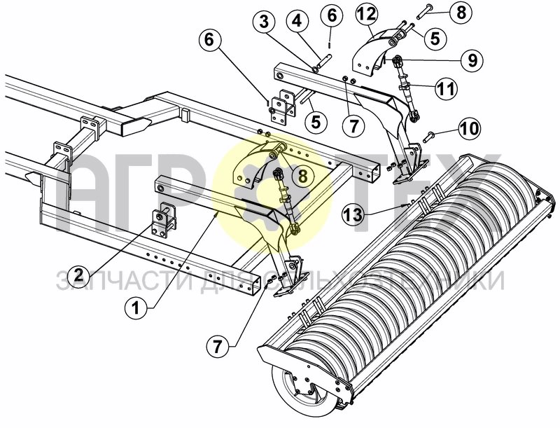 Чертеж ARM STANDARD ROLLER - SERIES FROM 303