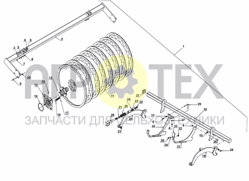 Чертеж REINFORCED CRACKER ROLLER