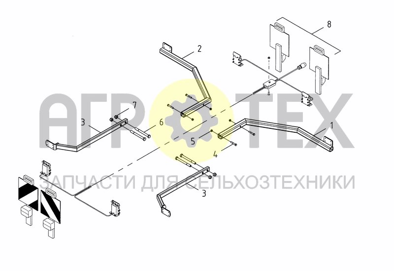 Чертеж LIGHTING KIT CTS 3M