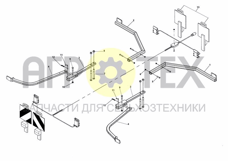 Чертеж LIGHTING KIT CTS 4,5M/6M