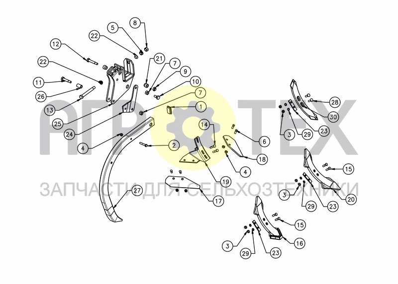 CLD BOLT SECURITY TINE (№10 на схеме)