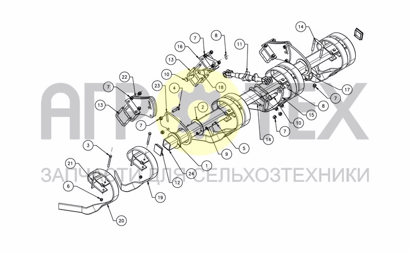 Чертеж LEVELLING TINES