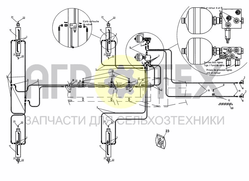 Чертеж HYDRAULIC - FOLDING CTS 4,5M/6M