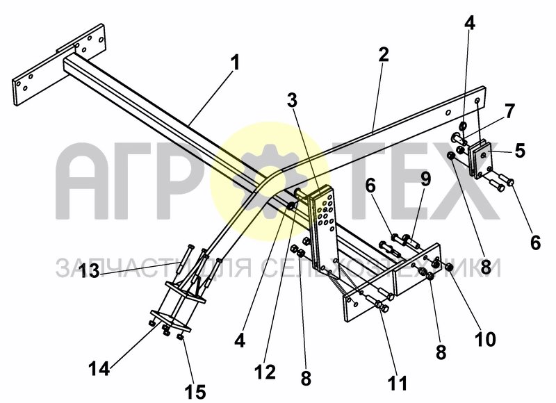 Чертеж ARM FOR TWIN STAR ROLLER