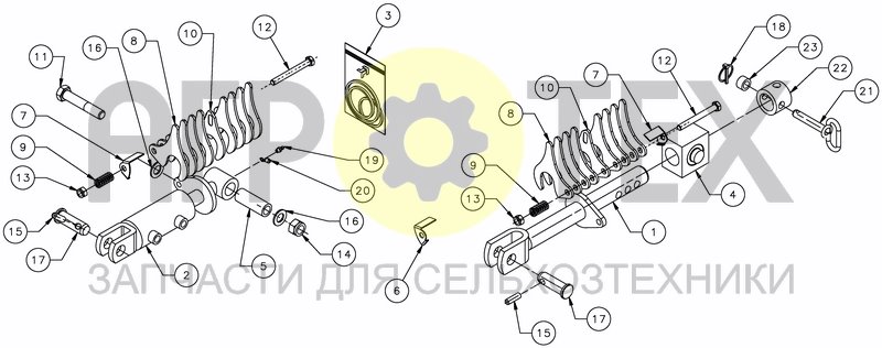 Чертеж DEPTH SETTING - HYDRAULIC AND MANUAL