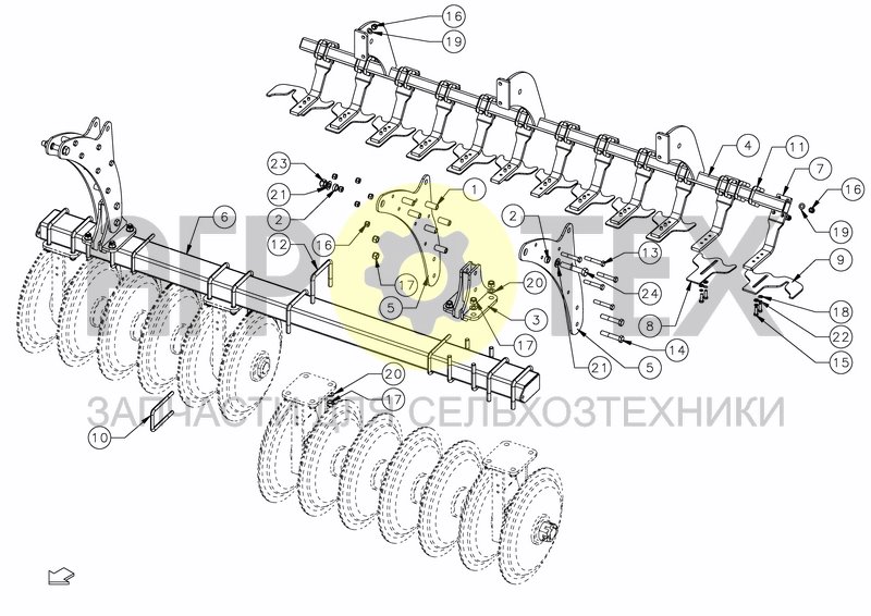 Чертеж ROLLER FRAME