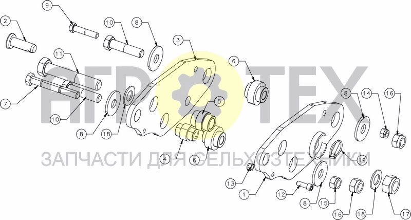 Чертеж PRO LIFT TINE POCKET