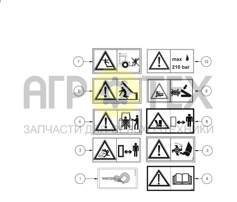 Чертеж EC SAFETY DECALS