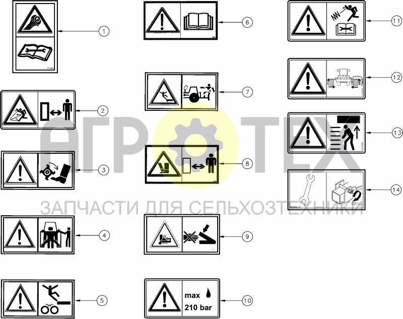 Чертеж EC SAFETY DECALS