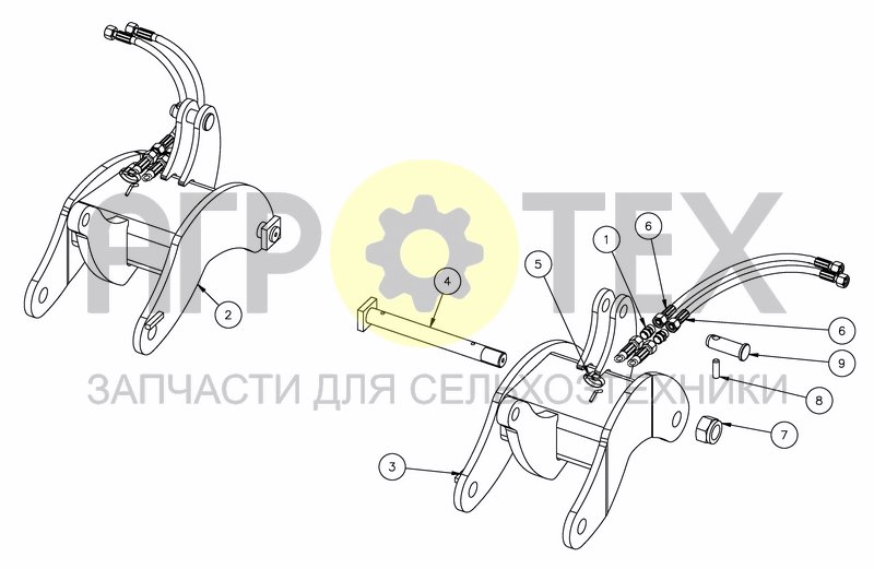 Чертеж EXTENSION FOR FRONT WHEEL