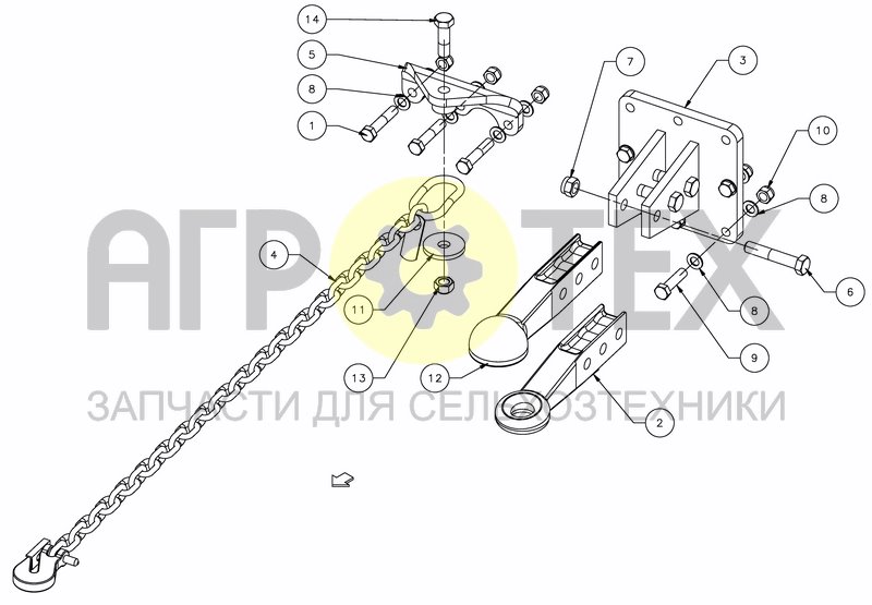 Чертеж FIX EYE AND BALL COUPLING