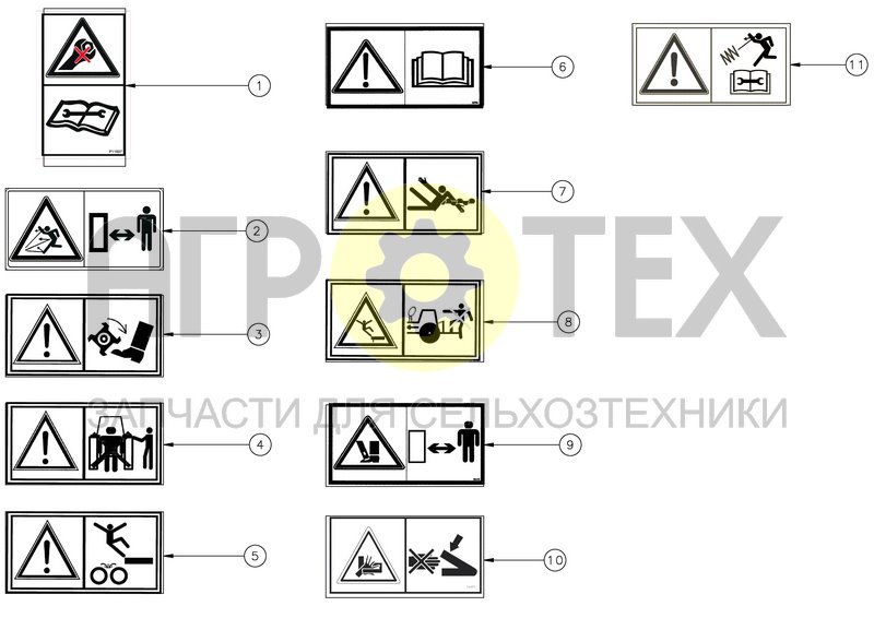 Чертеж EC SAFETY DECALS