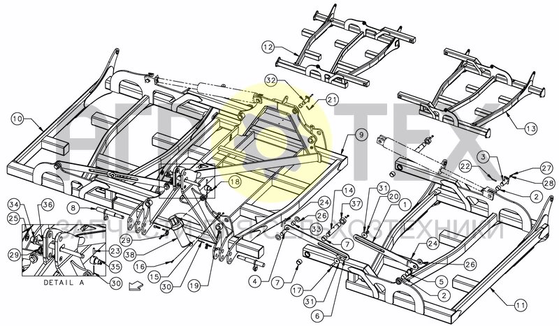 Чертеж FOLDING FRAME 4M - 5M