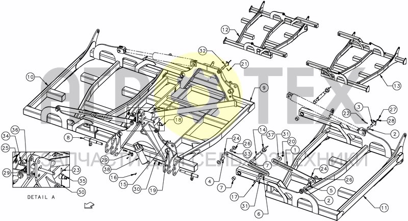 Чертеж FOLDING FRAME 4M - 5M