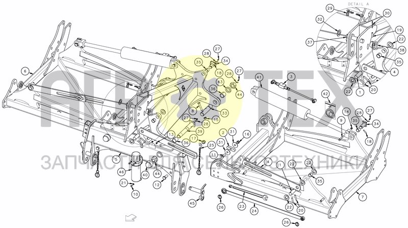 Чертеж FOLDING FRAME 4M - 5M