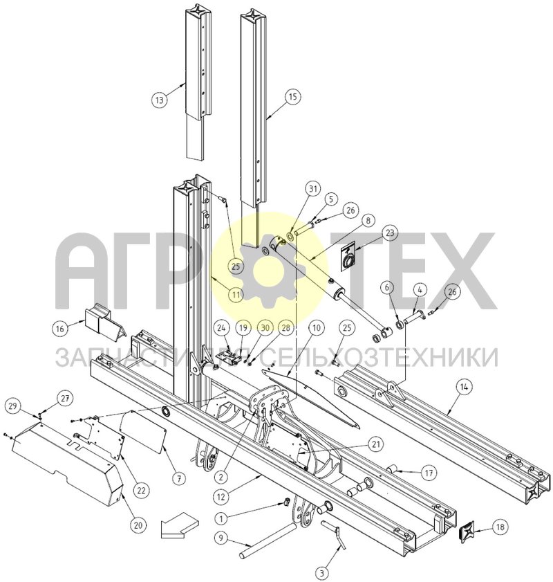 Чертеж FRAME 3M TO 7M70  - ONYX 3000