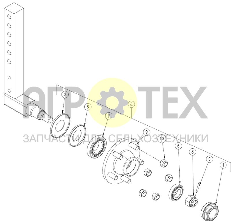 Чертеж WHEEL SUPPORT