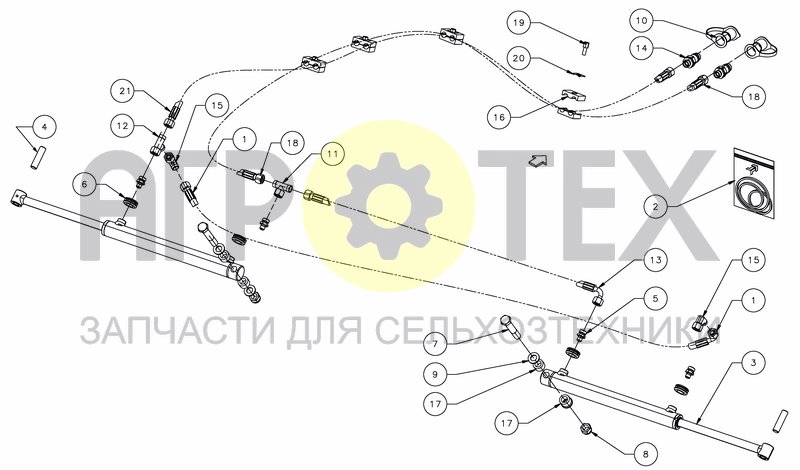 Чертеж HYDRAULIC LEVELLING KIT