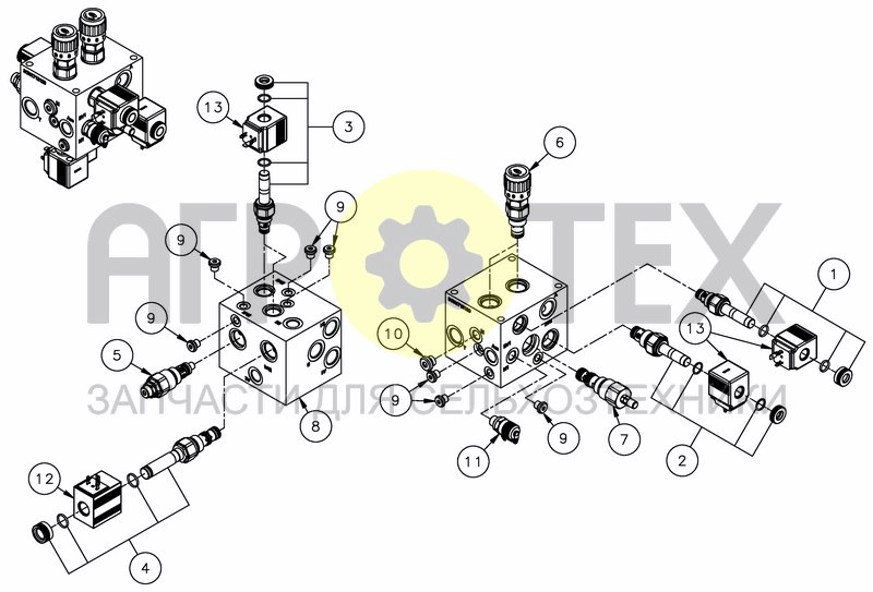 Чертеж HYDRAULIC LIFTING BLOCK