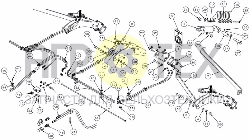 Чертеж ROLLER ARM HYDRAULIC SETTING