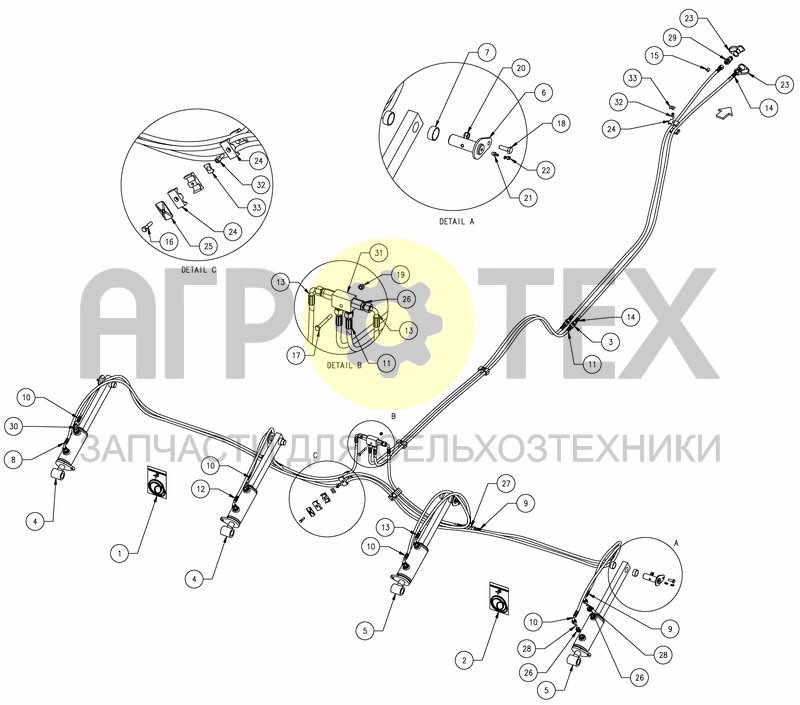 Чертеж HYDRAULIC DEPTH CONTROL PRO