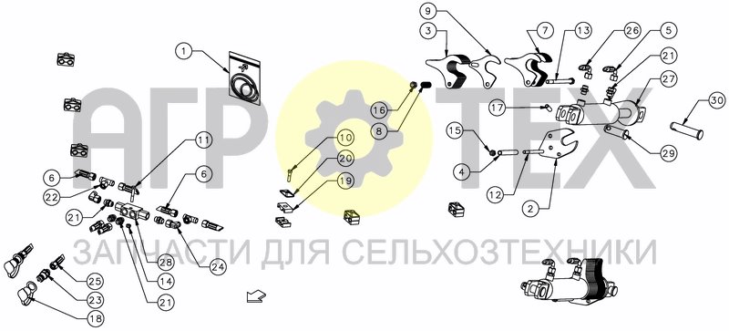 Чертеж HYDRAULIC DEPTH CONTROL