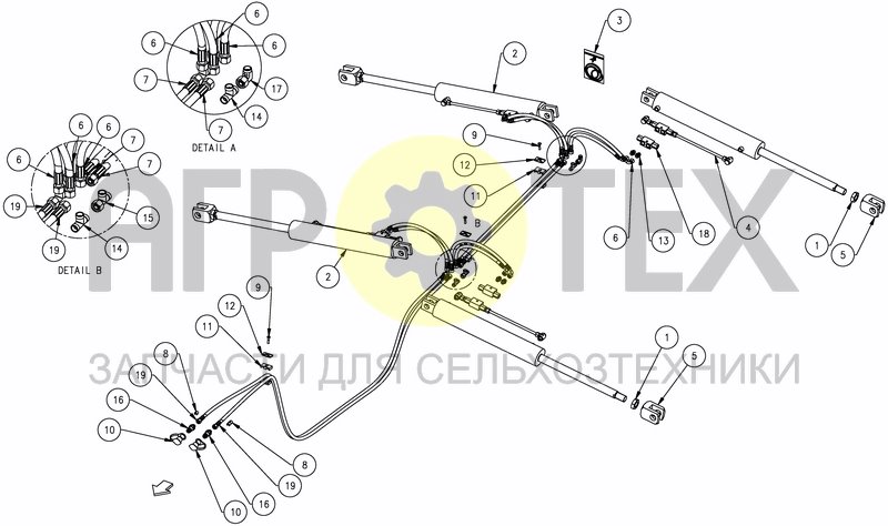 Чертеж HYDRAULIC FOLDING