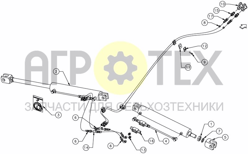 Чертеж HYDRAULIC FOLDING 4.00M - 5.00M