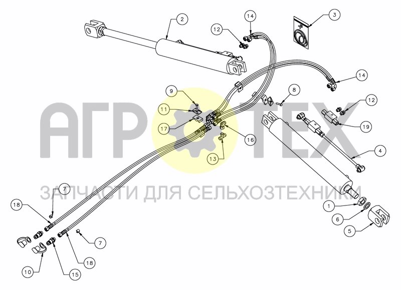 Чертеж HYDRAULIC FOLDING 4.00M - 5.00M