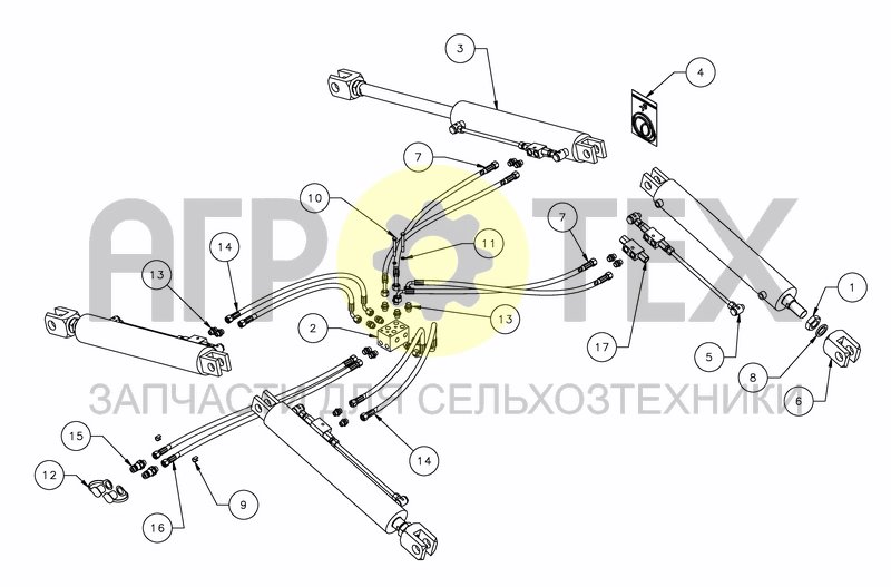 Чертеж HYDRAULIC FOLDING 6.00M