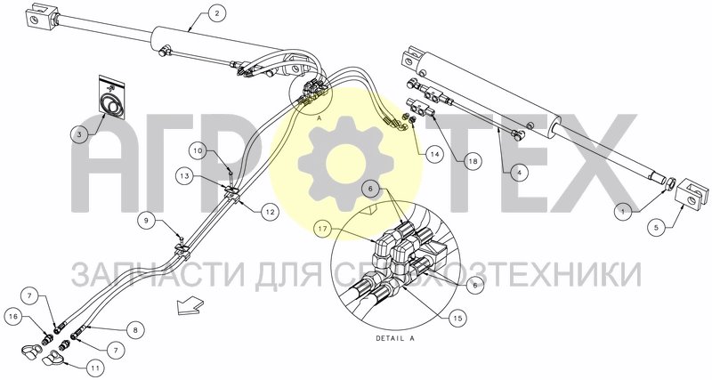 Чертеж HYDRAULIC KIT FOLDING