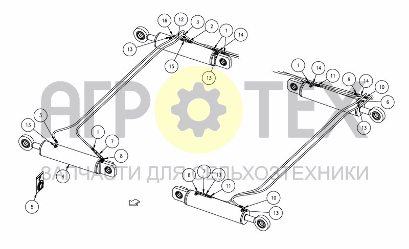 Чертеж HYDRAULIC FOLDING - OUTER SIDES