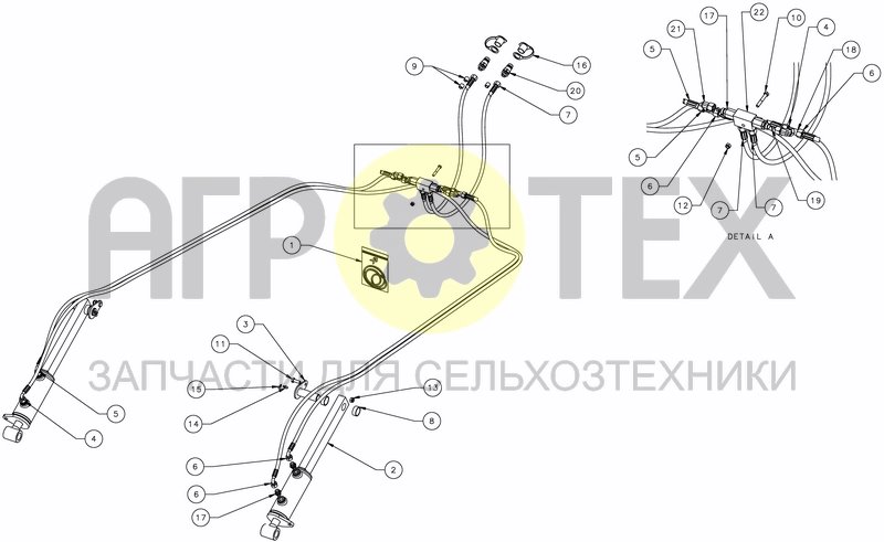 Чертеж HYDRAULIC DEPTH CONTROL - PRO RIGID 3M 3M50