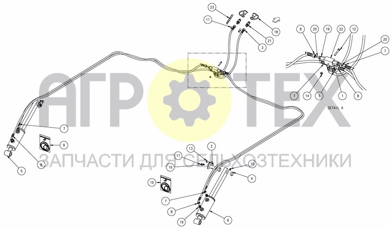 Чертеж HYDRAULIC DEPTH CONTROL - PRO RIGID 4M