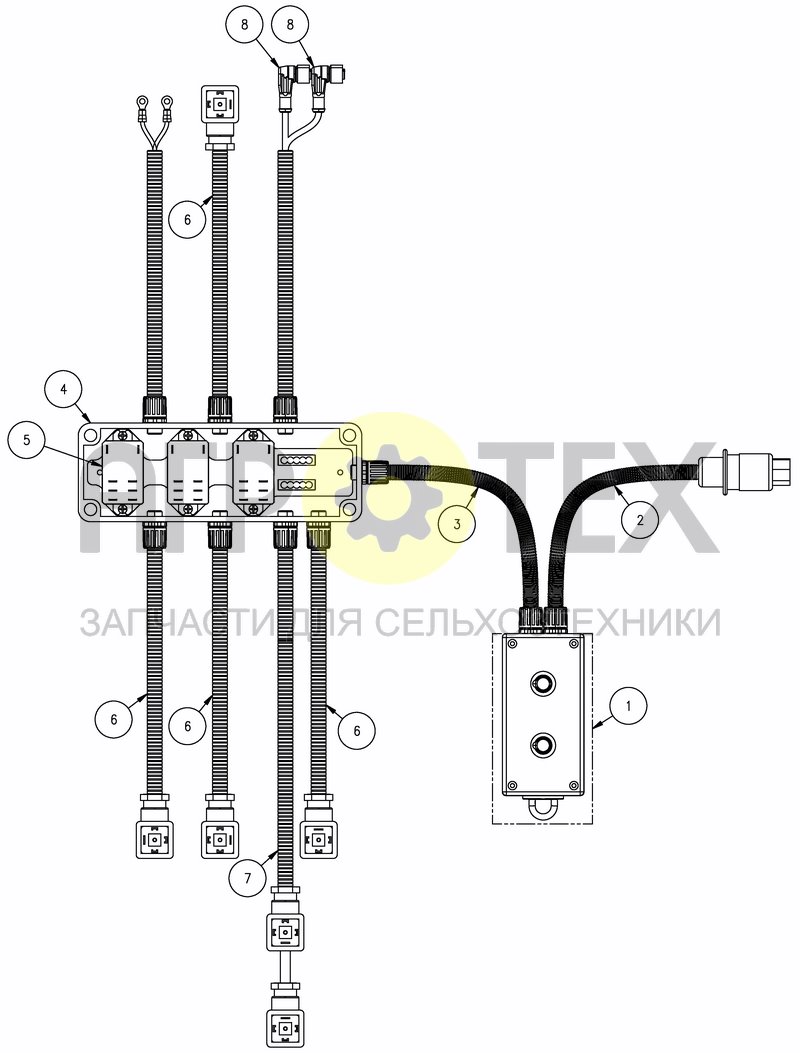 Чертеж HYDRAULIC LIFTING - ELECTRICAL KIT