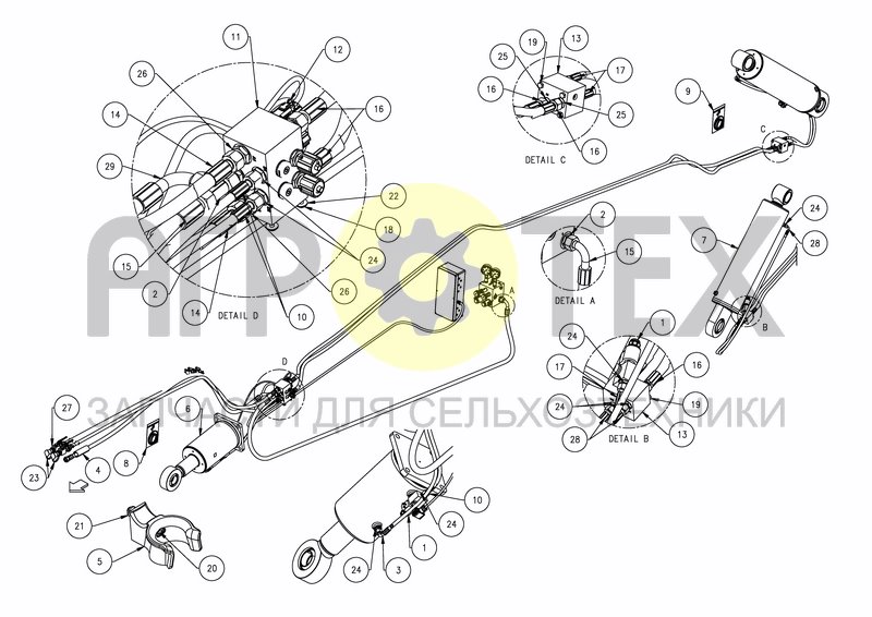 Чертеж HYDRAULIC PARALLEL LIFTING