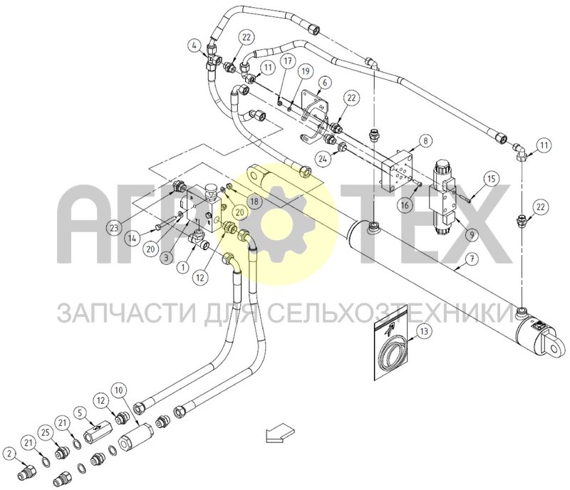 Чертеж HYDRAULIC SYSTEM