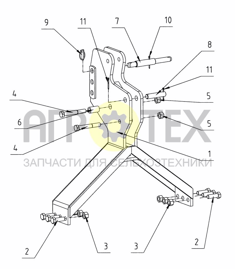 Чертеж 3-POINT FRAME