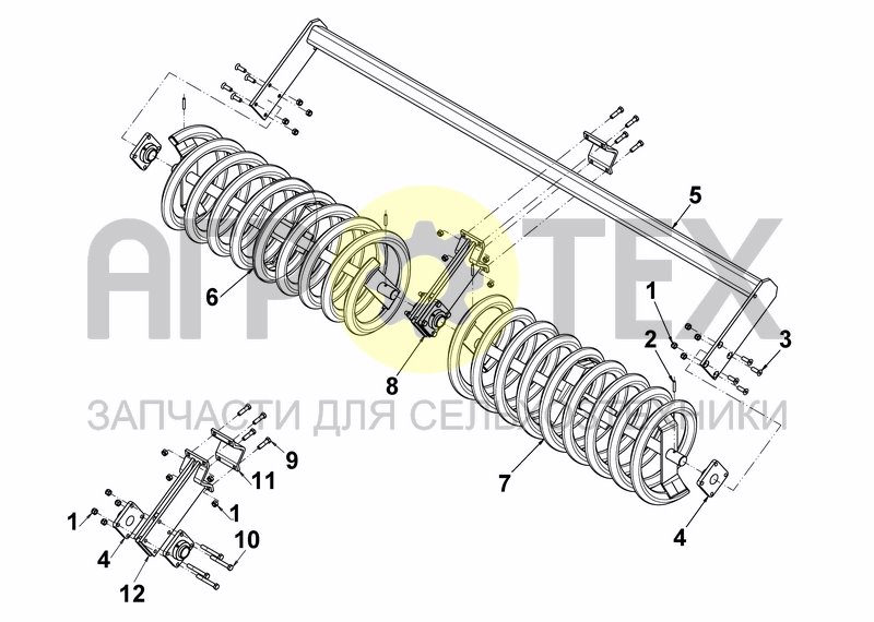 Чертеж COIL ROLLER - 3M00 AND 4 M 00 - FIX MODELS