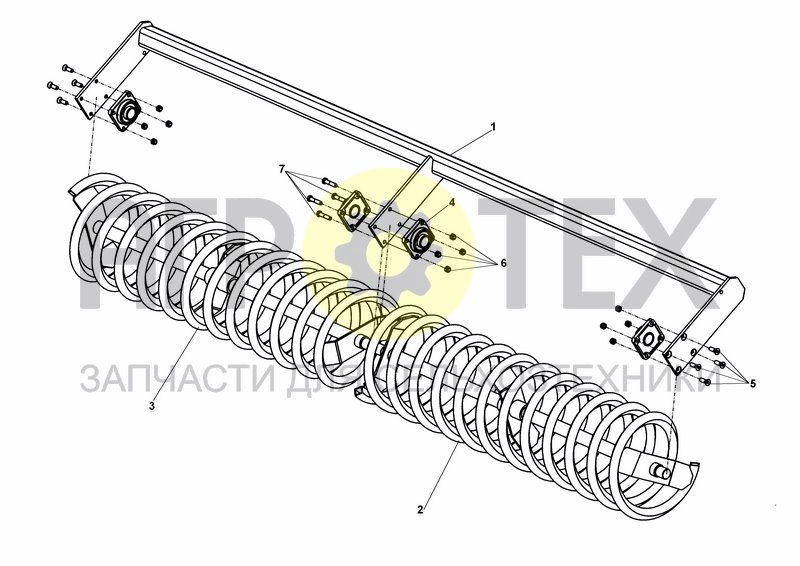 Чертеж COIL ROLLER - 3M00 AND 4 M 00 - FIX MODELS