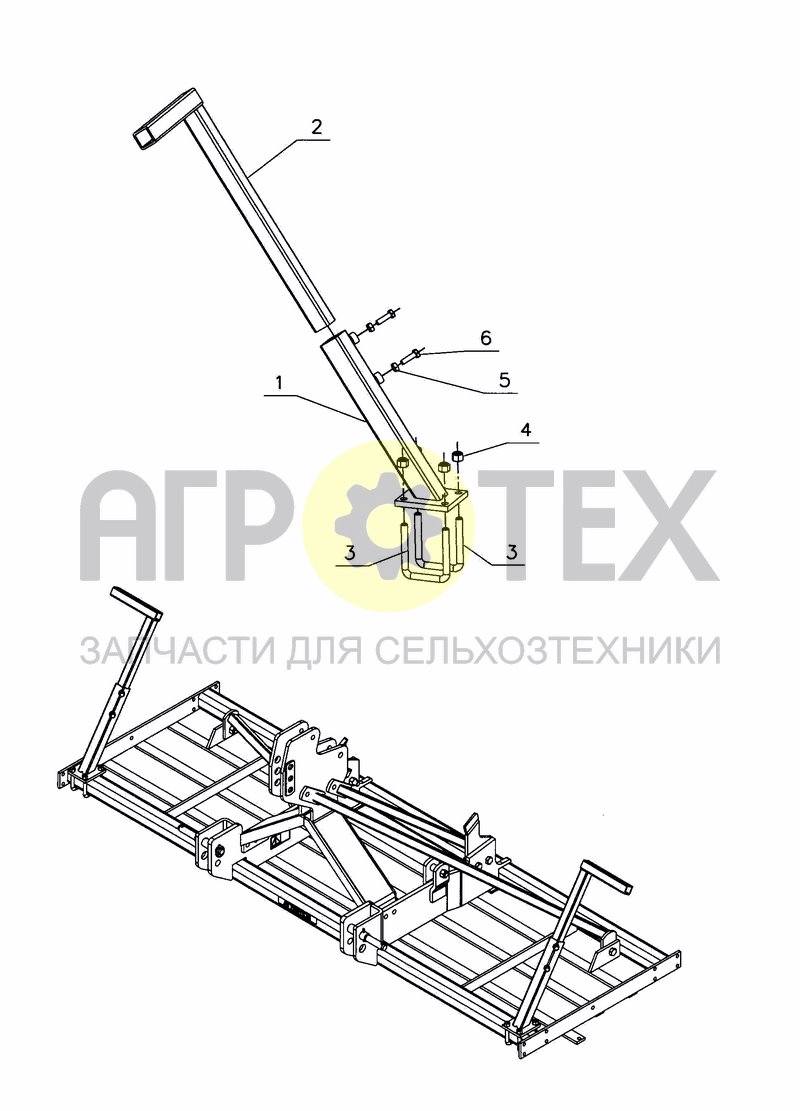 Чертеж STANDS FOR SEED DRILL