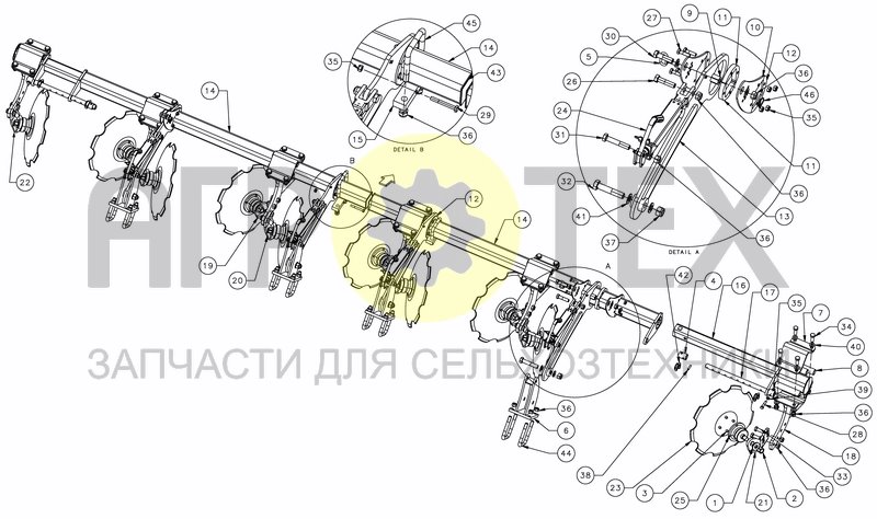 Чертеж LEVELLING DISCS - FOLD