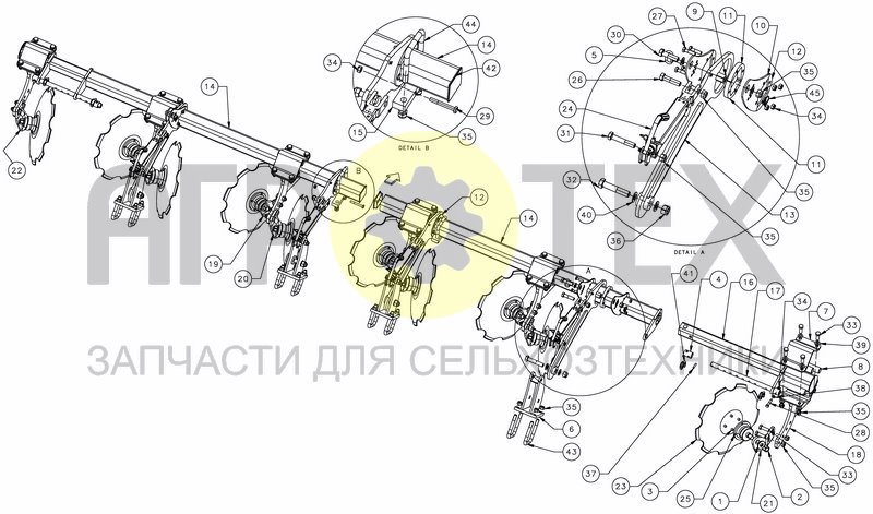 Чертеж LEVELLING DISCS - FOLD