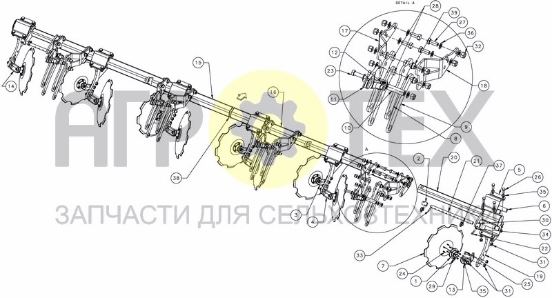 Чертеж LEVELLING DISCS - PRO FOLD