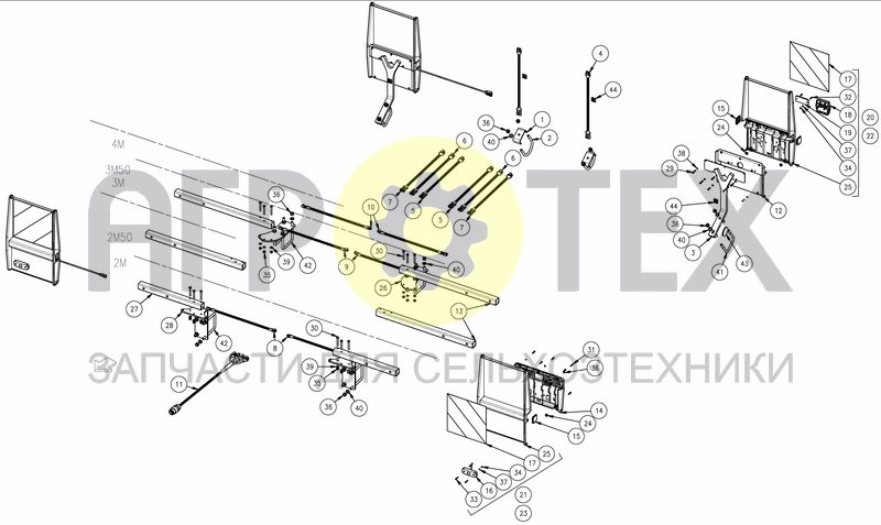 Чертеж LIGHTING KIT FOR RIGID FRAME - EC