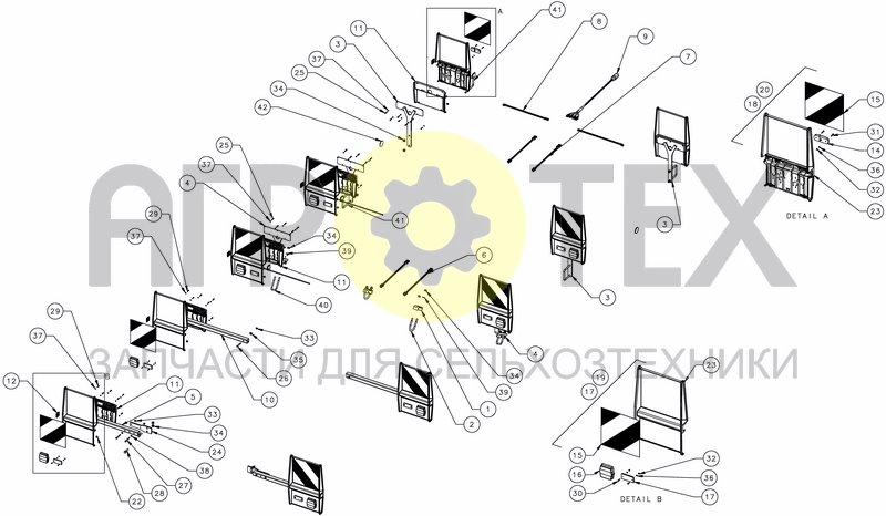 Чертеж LIGHTING KIT RIGID - EC