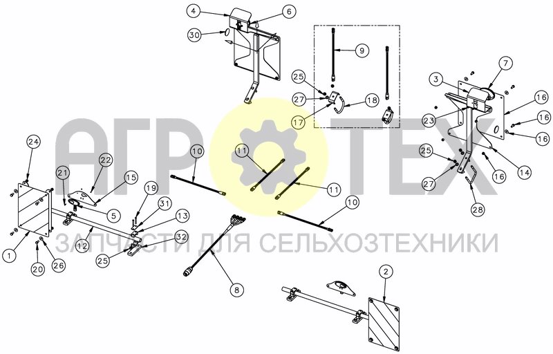 Чертеж LIGHTING KIT FOR RIGID FRAME - EC