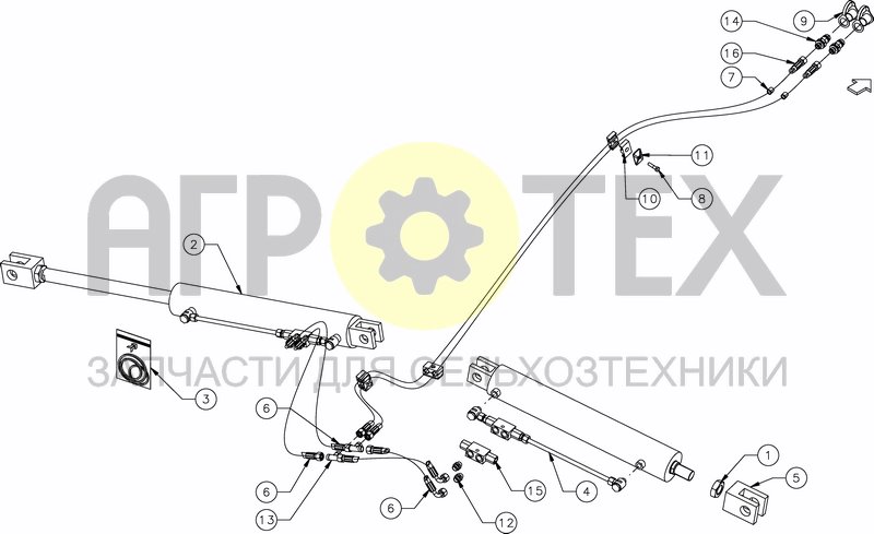 Чертеж HYDRAULIC FOLDING 4.00M - 5.00M