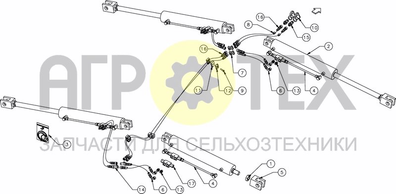 Чертеж HYDRAULIC FOLDING 6.00M